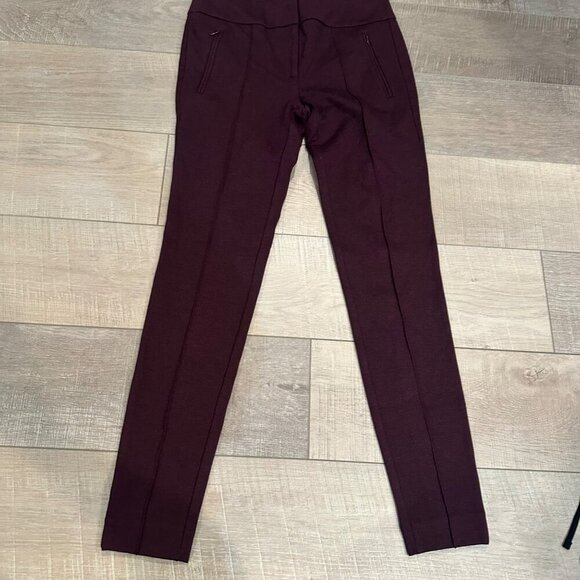 LOFT WOMENS BURGUNDY RED LEGGINGS NEW SIZE 4 - Picture 1 of 10